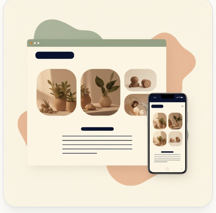 Cielo website mockup shown on desktop and mobile